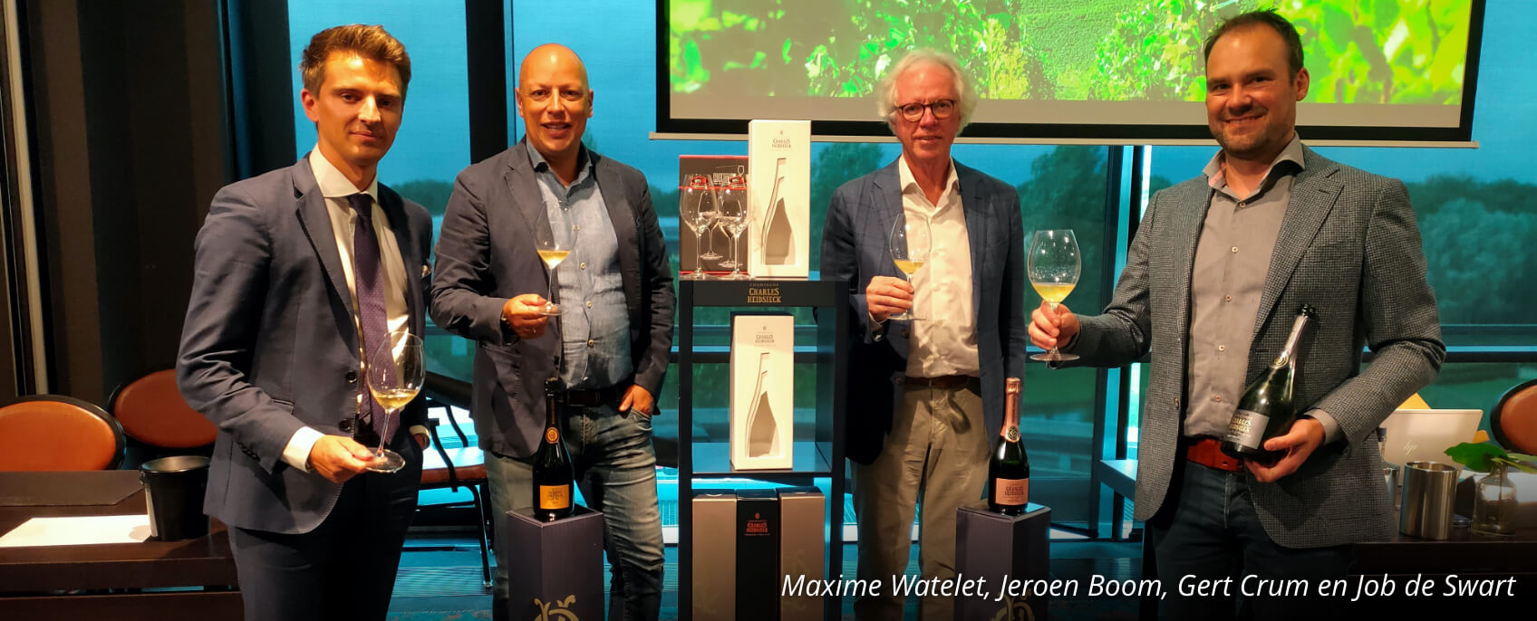 Maxime Watelet, Jeroen Boom, Gert Crum en Job de Swart