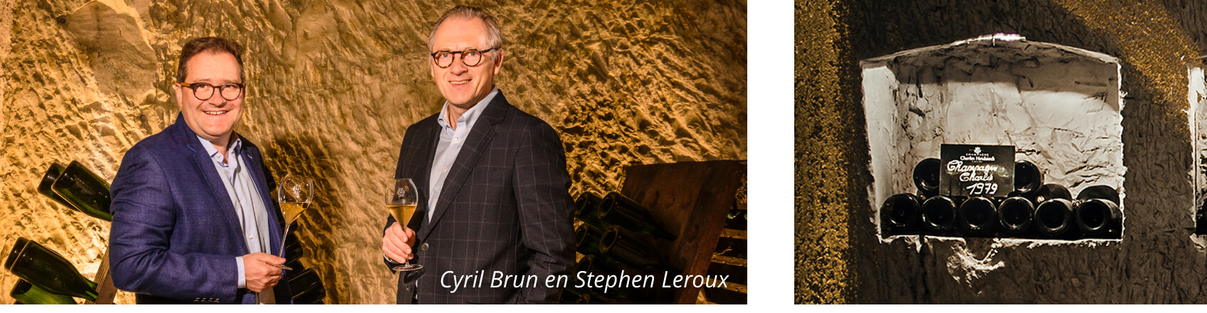 Cyril Brun en Stephen Leroux - Charles Heidsieck