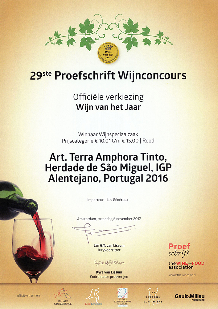 oorkonde proefschrift wijnconcours