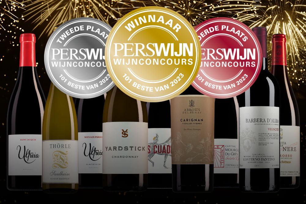 Twaalf van onze wijnen in Perswijns top 101 van 2023!
