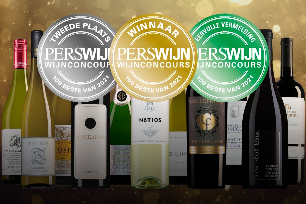 Maar liefst 11 van onze wijnen in Perswijns top 100 van 2021!