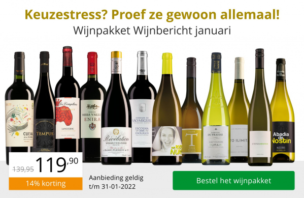 Wijnpakket wijnbericht januari 2022