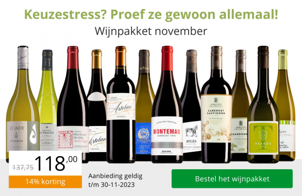 Wijnpakket wijnbericht november 2023